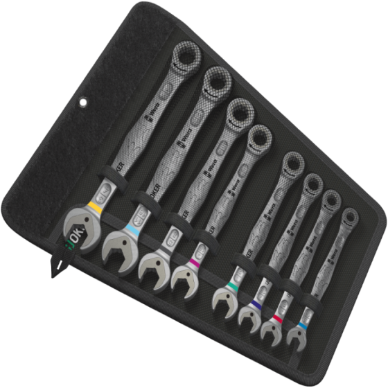 Набор ключей комбинированных дюймовых Wera с трещоткой 5/16