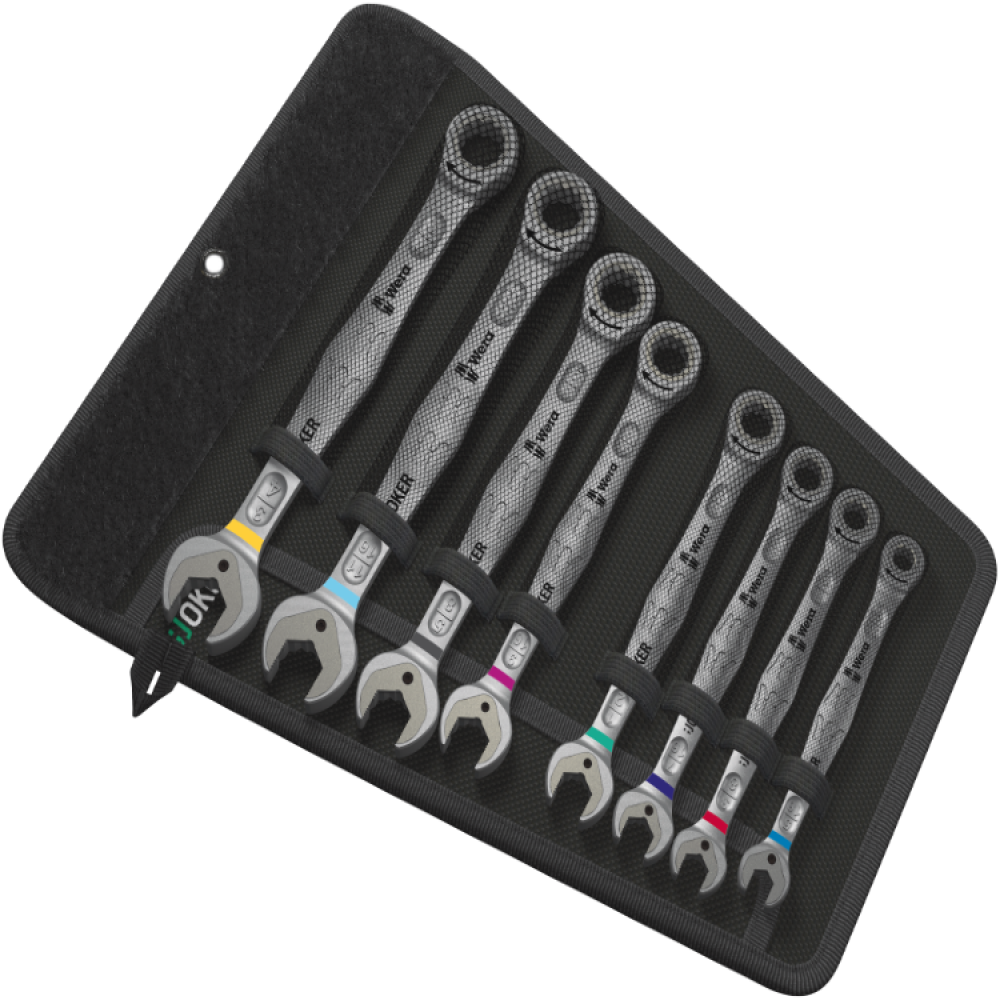 Набор ключей комбинированных дюймовых Wera с трещоткой 5/16