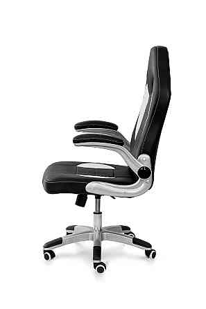 Крісло геймерське Плей, чорний/білий Киев