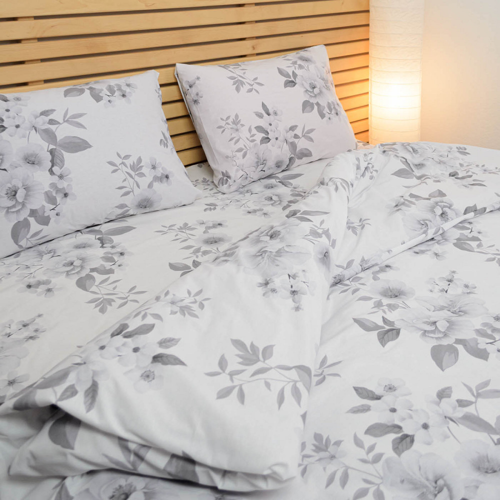 Комплект двоспальної постільної білизни Бязь ранфорс Аманда 120 г/м2 YouStar (Білий) 2 х 70х70 Суми - фото 4