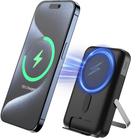 Power Bank 10000 mAh MagSafe 22.5W, портативний зарядний пристрій з бездротовою зарядкою 15W, USB-C PD, LED-дисплей, магнітний Київ