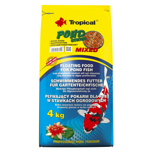 Сухой корм Tropical Pond Sticks Mixed для прудовых рыб, 4 кг (хлопья) Киев - изображение 1