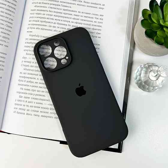 Чохол для iPhone 16 Pro, силіконовий, темно-сірий Київ