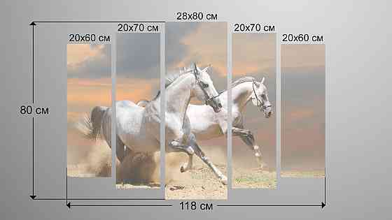 Модульна картина Природа Коні Art-79_5 Київ