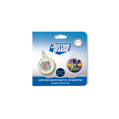 Адресник для тварин WAUDOG Smart ID з QR паспортом "Ліга Справедливості" коло 25 мм (укр) (0625-1015uk) Вінниця - фото 5