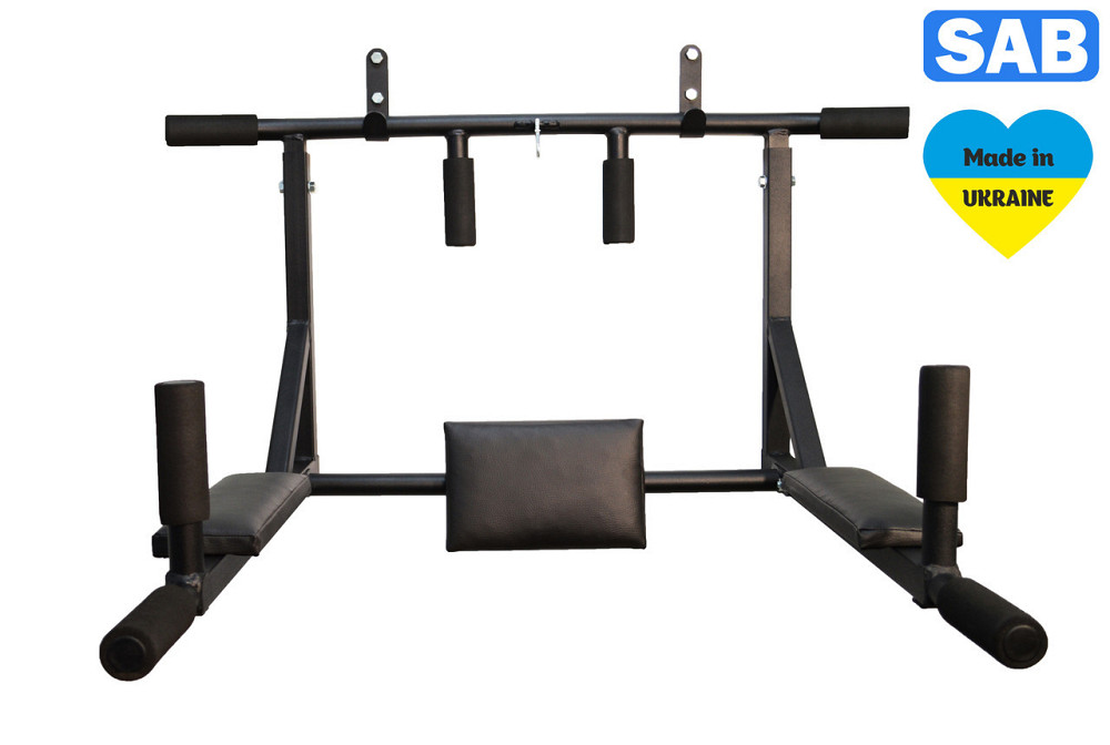 Турник брусья пресс 4в1 (до 250 кг*) от производителя SAB-Building для дома, на стену, домашний Усил Харьков - изображение 5
