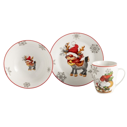 Набір посуду дит. LIMITED EDITION NY FAWN /НАБІР/3 пр.(тар., сал.,чашка) в уп. Житомир