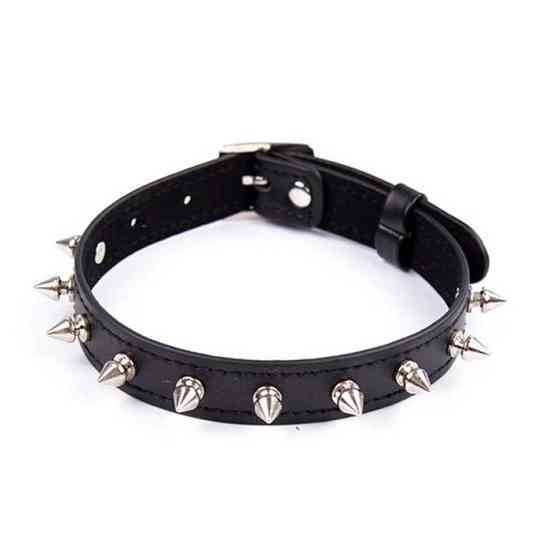 БДСМ ошейник с шипами - Черный – Садо-мазо Винница