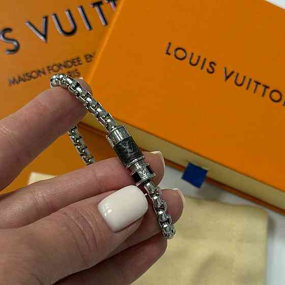 Мужской брендовый браслет на руку Lv, ЛВ (20202) Киев