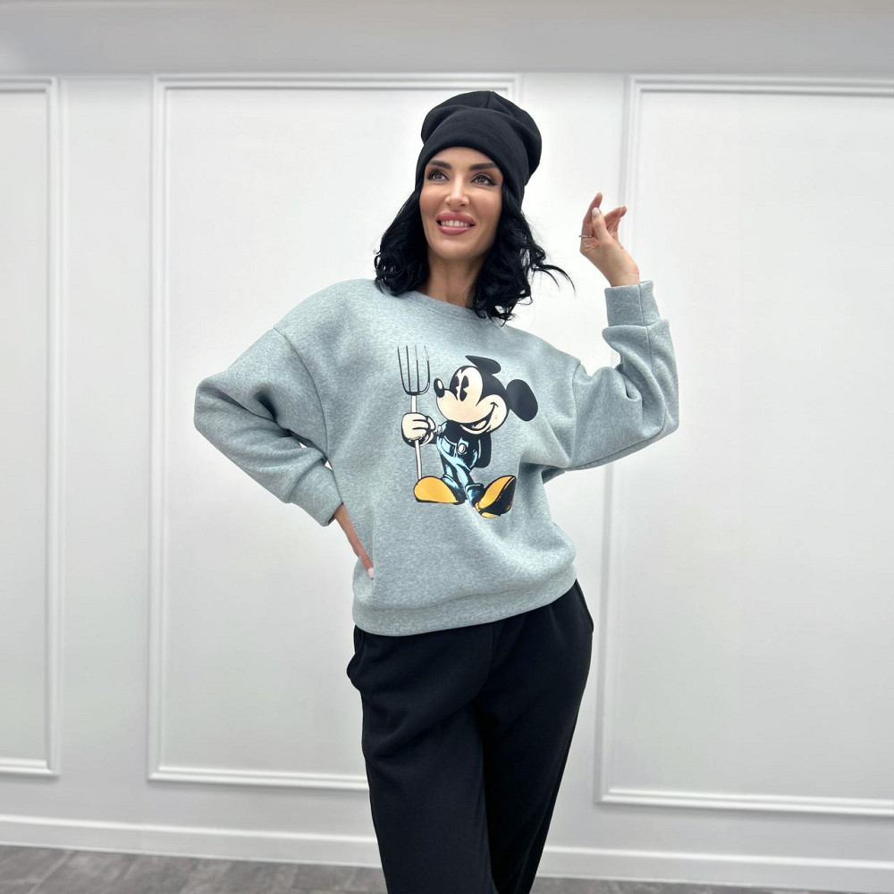 Двухцветный спортивный костюм с шапкой Minnie батал Киев - изображение 1