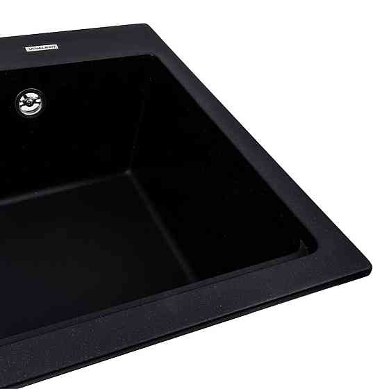 VALESO Гранітна мийка для кухні VALESO NIKA 7545 матова Чорний металік Киев
