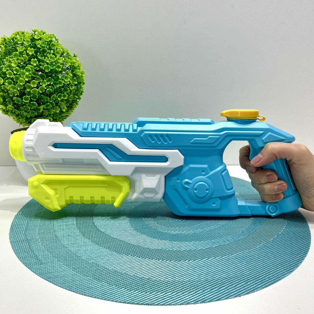 Бластер водяний з помпою 35 см Білий з блакитним (MR 0505) Чернигов - изображение 1