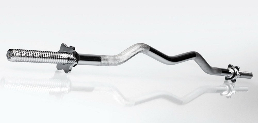 Гриф для штанги 120 см W-подібний хромований (30 мм) на штангу Київ - фото 1