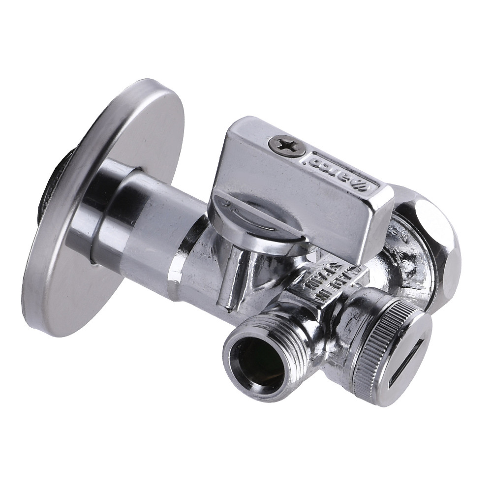 Кран кульовий кутовий подвійний ARCO 1/2″х 3/4″х3/8″ DUAL29 Луцк - изображение 1