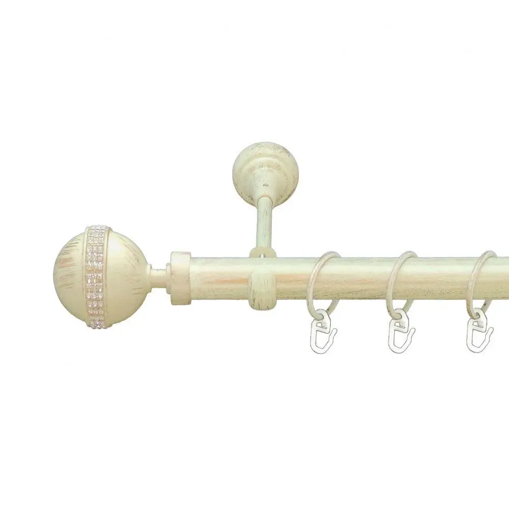 Карниз Orvit Авея металевий однорядний відкритий Біле Золото 25 мм 200 см (6951062) Львів - фото 1