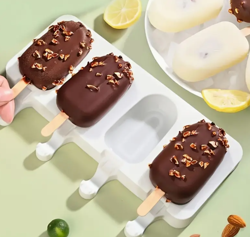 Форма для мороженого Empire Эскимо, силиконовая, 4 шт, 25×11,5 см, антипригарная, для духовки, морозилки Одесса - изображение 1