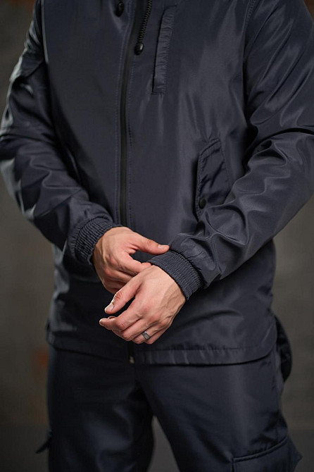 Мужская куртка softshell Easy софтшелл Куртка демисезонная с капюшоном осень весна серая L Одесса - изображение 8