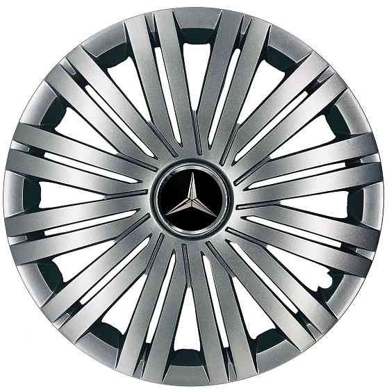 Автомобильные модельные колпаки R17 Mercedes-Benz 502 4шт, SJS, серебряные Винница