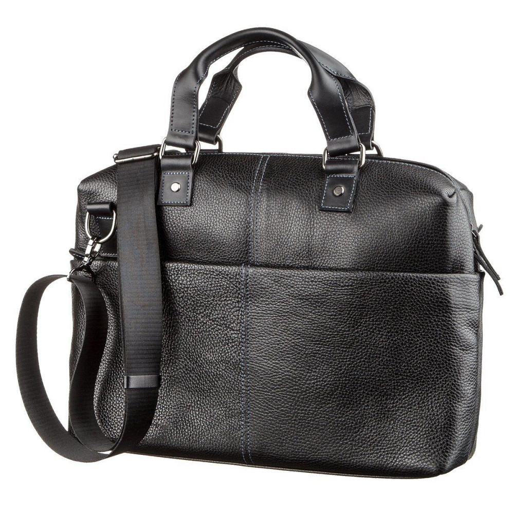Сумка для ноутбука из кожи флотар Черная (SHVIGEL) Киев - изображение 1