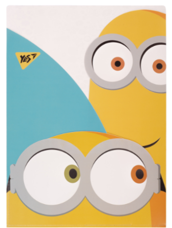 Папка-кутик А4 "Yes" Minions, 3 фігурних клапана, 491942, шт Київ