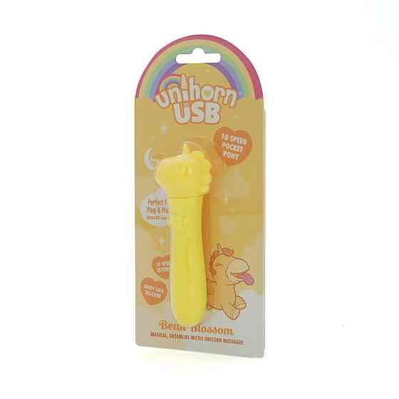 Вібратор-єдиноріжка Unihorn USB Bullet – Bean Blossom, віброкуля, USB-зарядка, 10 режимів Sex Aura Київ