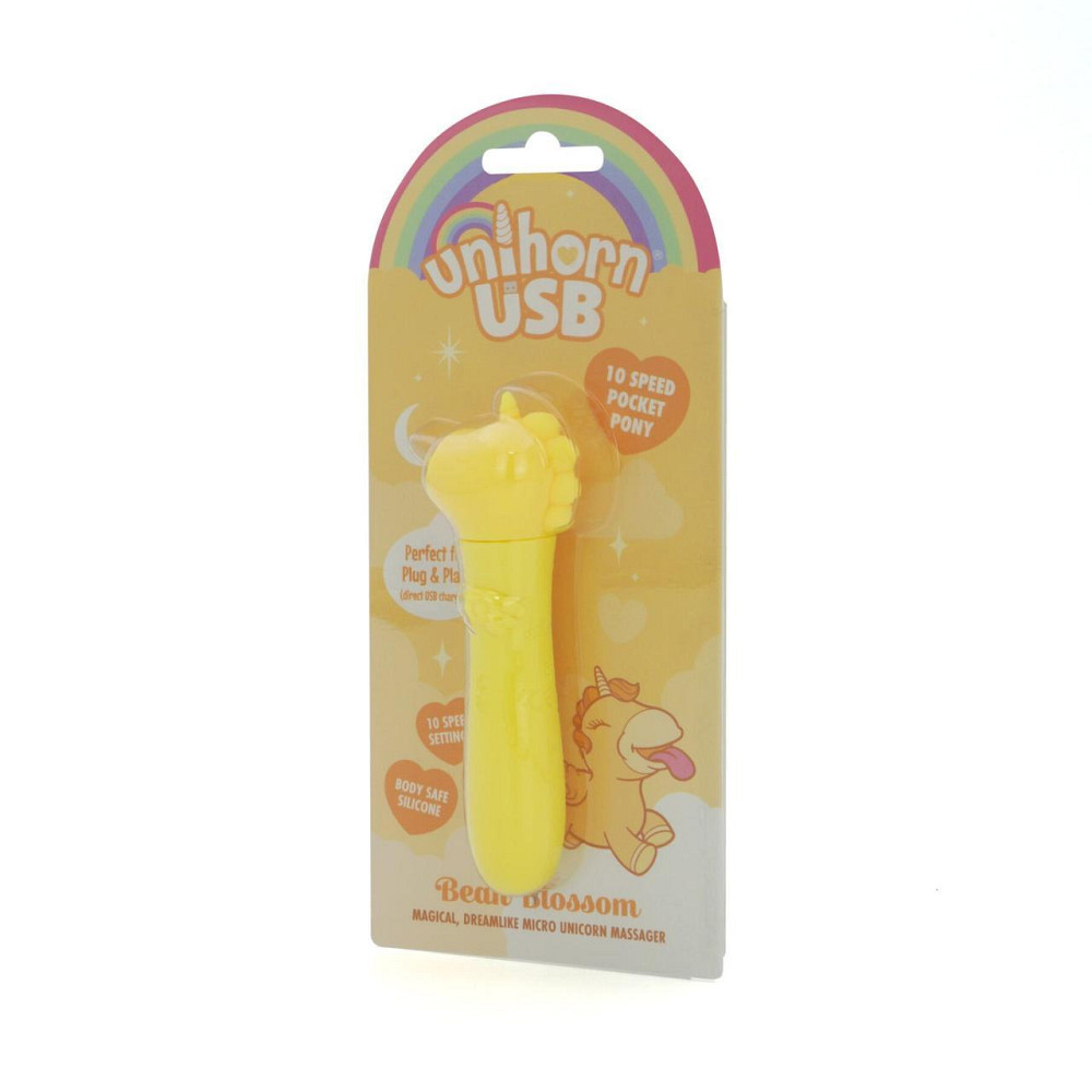 Вібратор-єдиноріжка Unihorn USB Bullet – Bean Blossom, віброкуля, USB-зарядка, 10 режимів Sex Aura Київ - фото 3