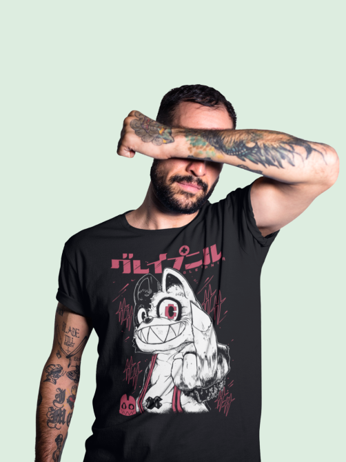 Футболка з аніме принтом Глеіпнір Схуікхі Монстер Аніме оверсайз (S/M/L) Чорний AnimeJ0619 Дніпро - фото 5