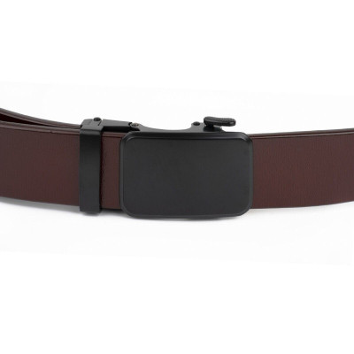 Ремень Vintage Мужской с автоматической пряжкой Коричневый (20271) Винница - изображение 6