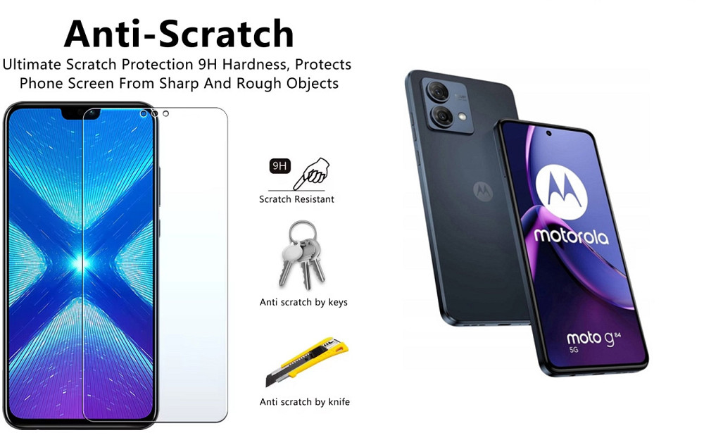 Защитное стекло NeoGlass для Motorola Moto G84 5G – ультрапрозрачное и устойчивое Киев - изображение 1