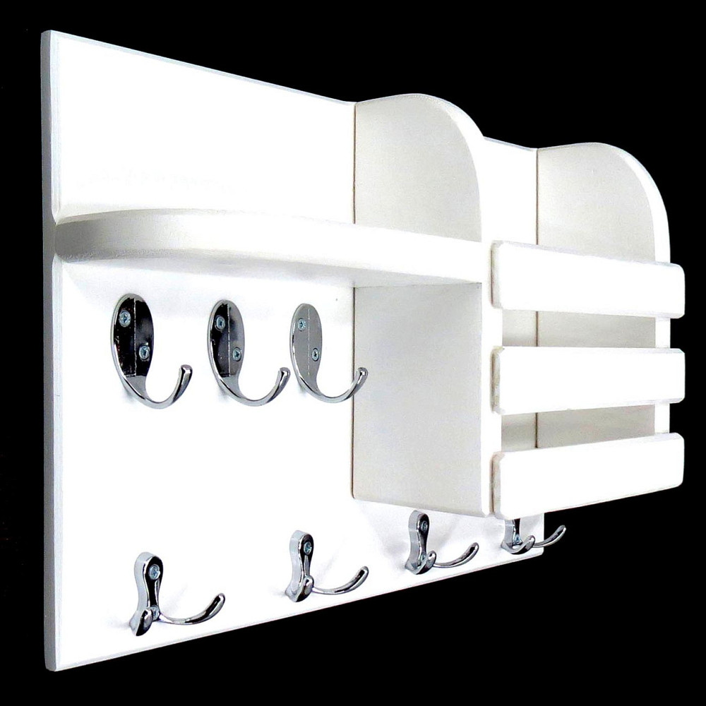 Ключниця дерев'яна "Алнік" зефір-хром Миколаїв - фото 1