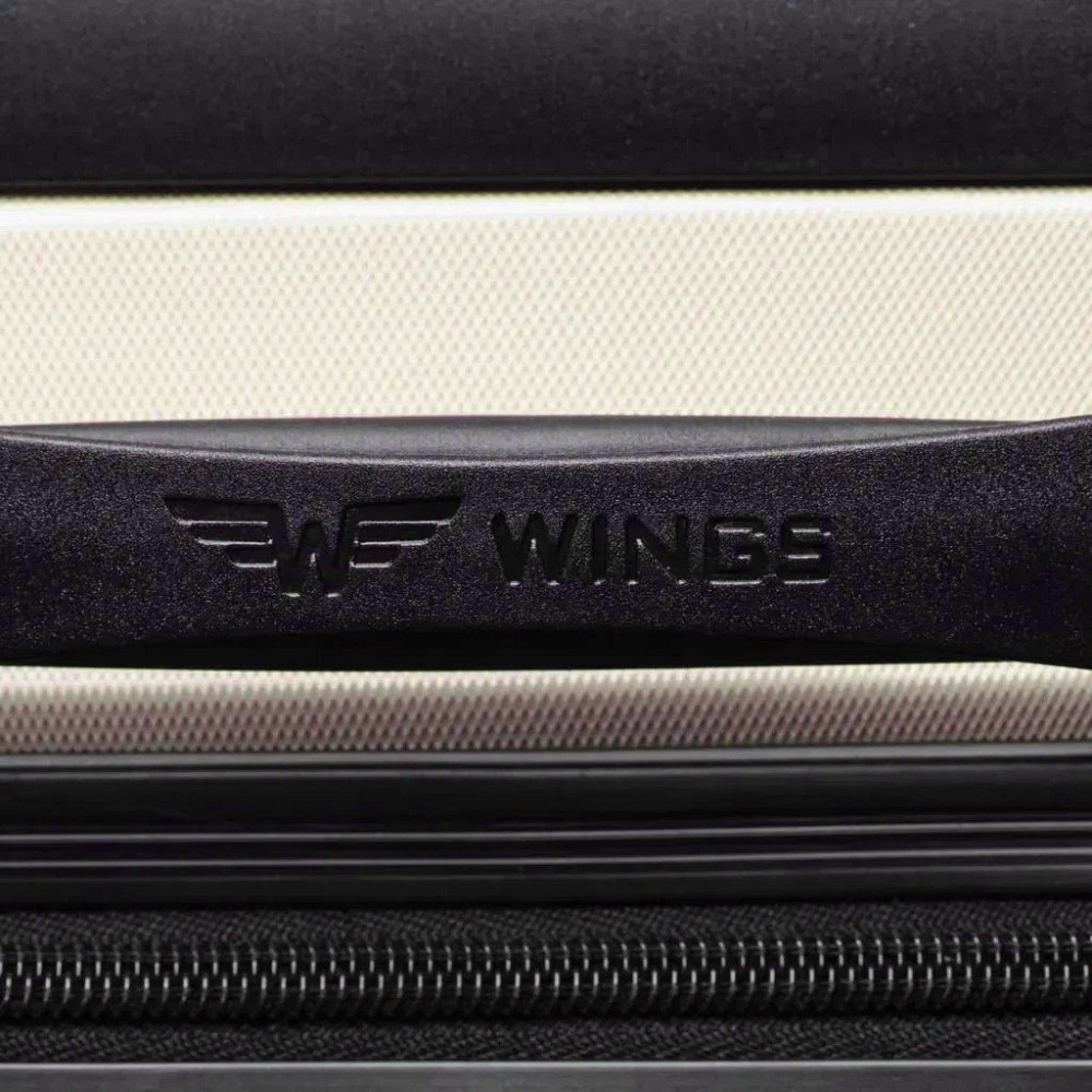 Валіза пластикова WINGS AT01 мікро 51 см шампань Київ - фото 4