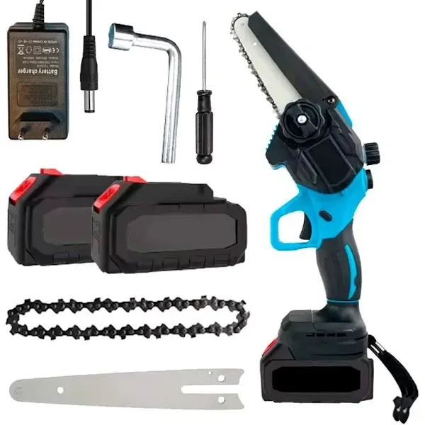 Аккумуляторная цепная пила с индикатором масла Chain Saw 6'' KRAFFTEC 1 аккумулятор 36V, шаг цепи 3/ Киев - изображение 7