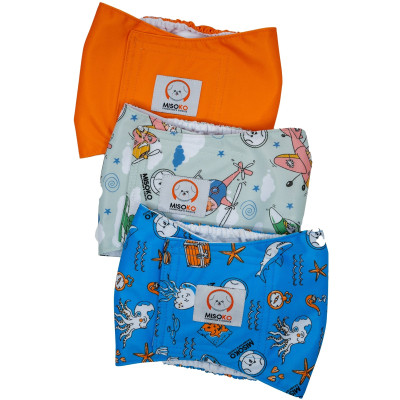 Подгузники для животных MISOKO&CO многоразовые для кобелей, XL 3 шт. Вояж (HAINMSK63978RIN) Винница - изображение 1