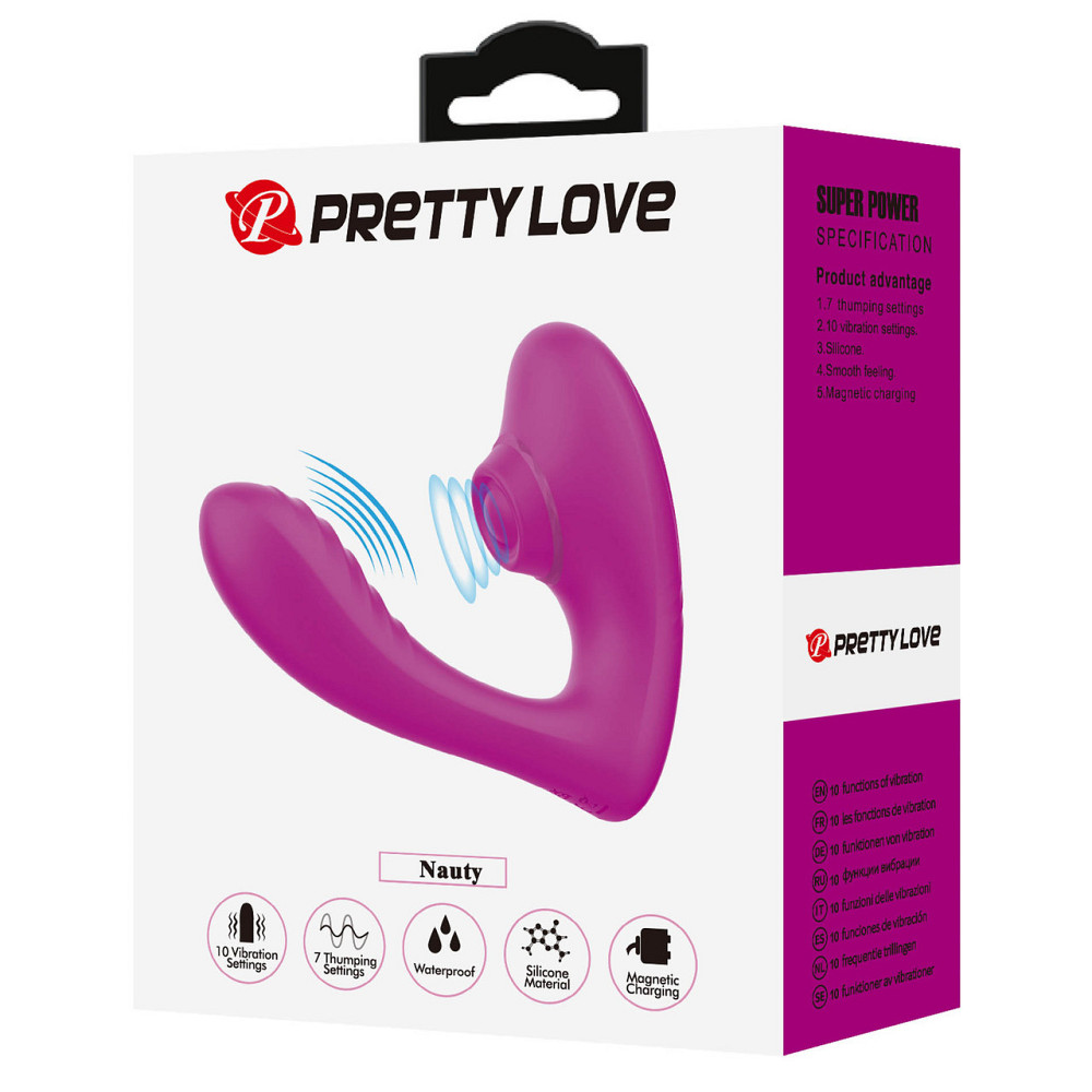 Вибромассажер PRETTY LOVE Naty Clitoral Thrusting Stimulator Sex Aura Киев - изображение 2