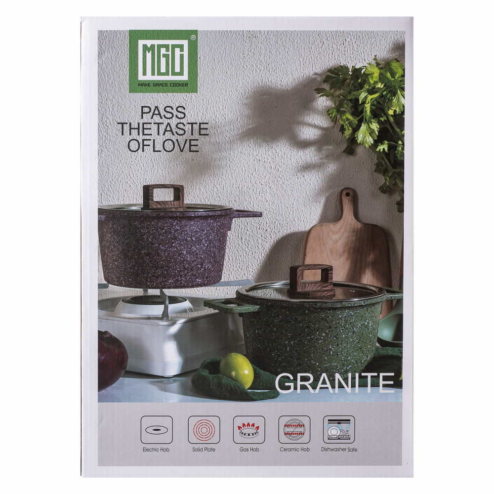 MGC Алюмінієва каструля об'ємом 3 літри з кришкою Ø 20 (см), з антипригарним покриттям MGC HP-4 Коломыя - изображение 6