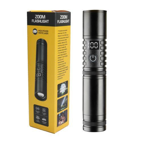 Фонарь S2304 с белым лазерным LED, PM10-TG, 1x18650/3xAAA, power bank, зарядка Type-C, зум Харьков - изображение 1