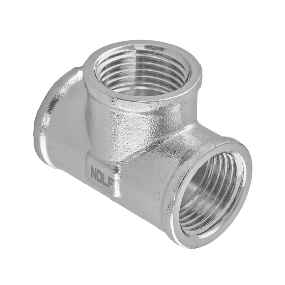 Трійник Nolf NFC.T06F-N-1/2''FFF нікельований (NF3091) Київ