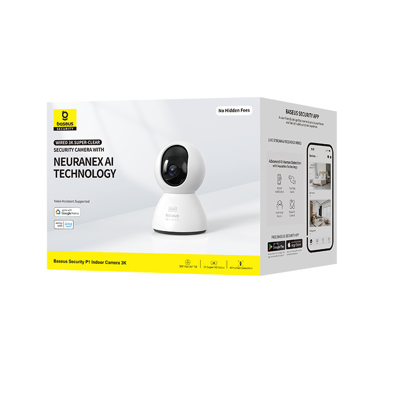 IP-камера відеоспостереження Baseus Security P1 Indoor Camera 3K White EU Одеса - фото 2