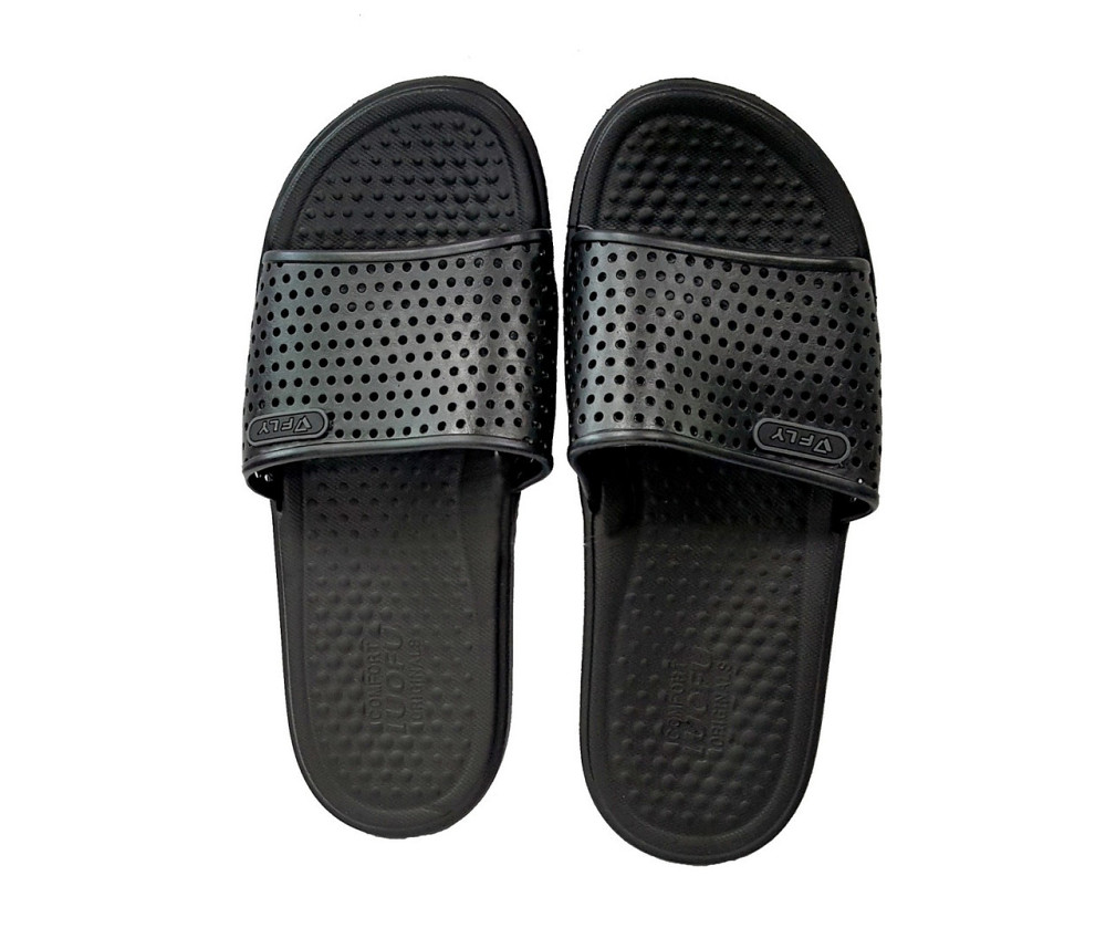 Шлепанцы мужские Fly Форсаж влагостойкие облегченные черные с перфорацией Киев - изображение 2