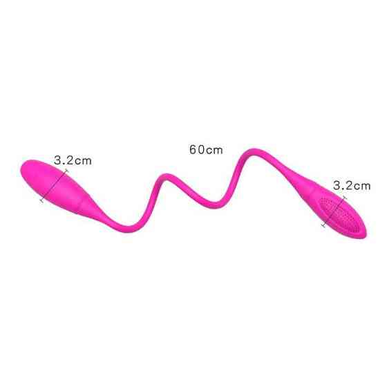 Гибкий двойной вибратор Baile Pretty Love Snaky Vibe USB – Вибраторы Винница