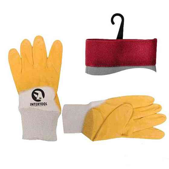 Перчатка х/б трикотаж покрытая нитрилом на ладони 8 (желтая) Мукачево