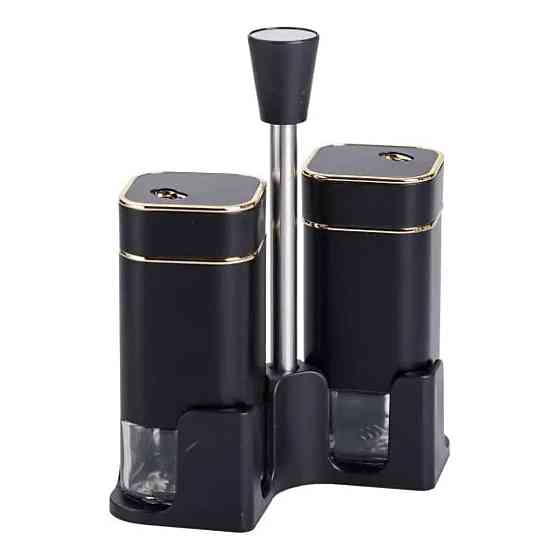 Yiwu Набір для спецій на підставці 2 баночки для солі та перцю по 120 мл HP-1305 Київ