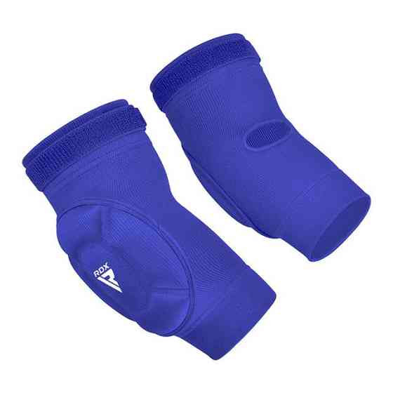 Налокітники спортивні RDX Hosiery Elbow Foam Blue/White L Каменское
