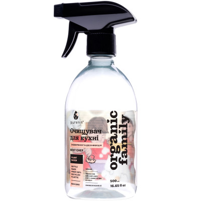 Спрей для чищення кухні Purenn Organic Family Best Chef Натуральний універсальний очищувач з Горобиною 500 мл (4751024880067) Вінниця - фото 1