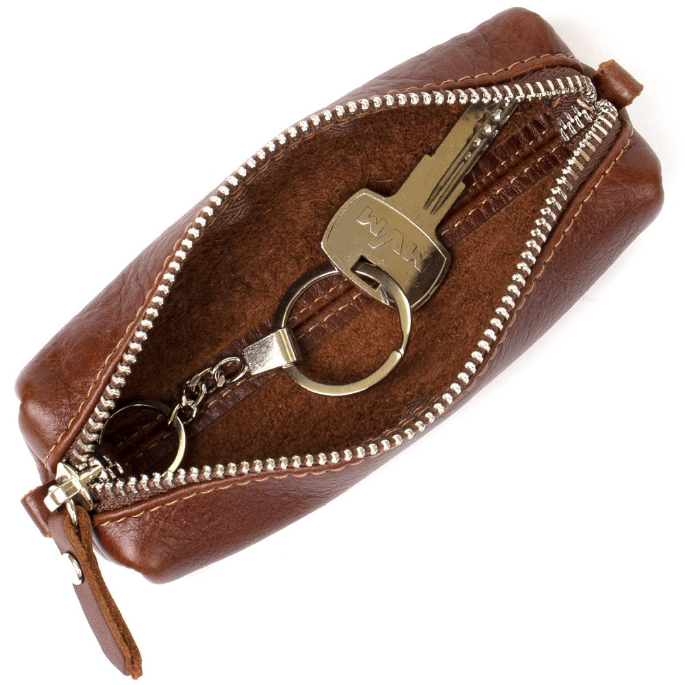 Ключниця з натуральної шкіри Коричневий (GRANDE PELLE) Київ - фото 7