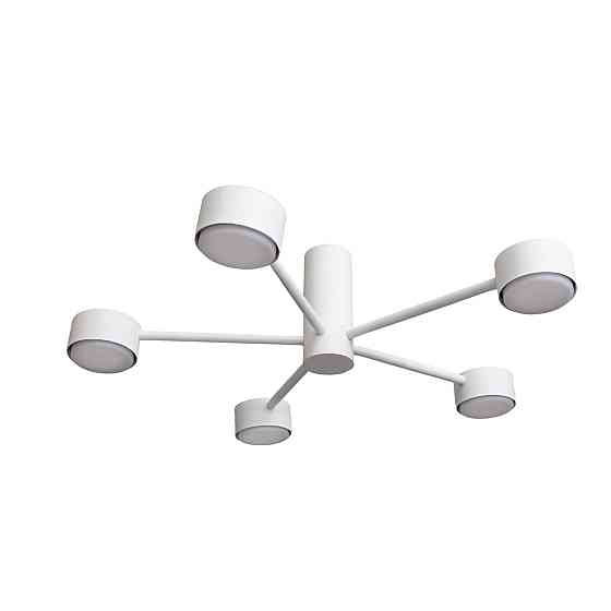 Люстра потолочная MSK Electric Copter на пять круглых плафонов под лампы GX53 белая NL 8041-5 WH Одесса