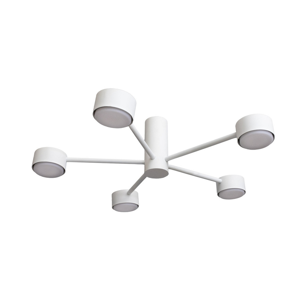 Люстра потолочная MSK Electric Copter на пять круглых плафонов под лампы GX53 белая NL 8041-5 WH Одесса - изображение 2