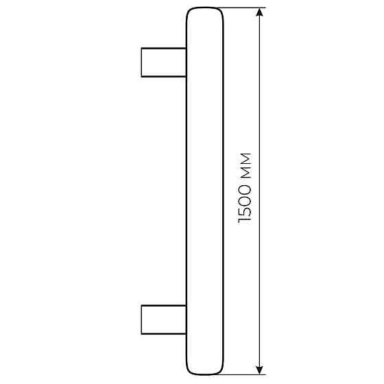Ручка утягивающая Fimet 810 30 1500 F60 нерж (с двумя точками крепления) Киев