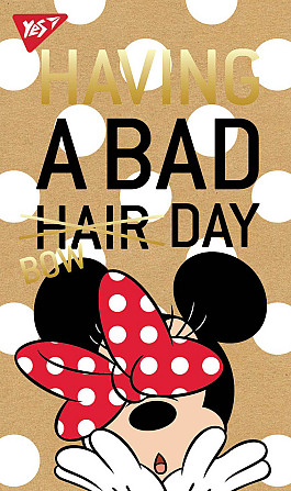 Блокнот А7+/80 арк."Yes" # клей, СМИК+білила+фольга Minnie gold крафт, 891453, шт Київ - фото 1