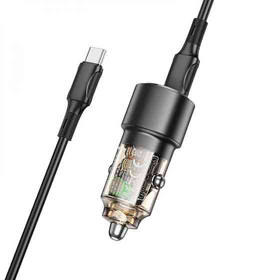 Автомобільний зарядний пристрій BOROFONE BZ20A Smart 83W dual port PD65W+QC3.0 set BZ20ACCTB Одеса